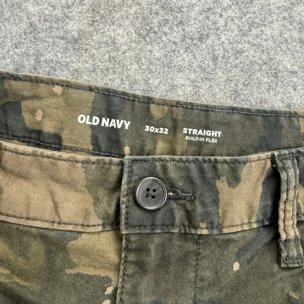 Old Navy Pants Mens 30x32 Brown Camo Cargo Refined Hunting Tactical Outdoors